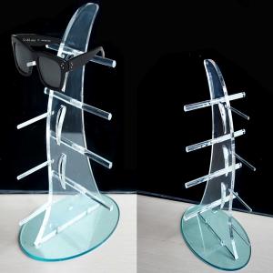 World Pride Sunglasses Rack Holder Glasses Display Stand (Black,; Clear, Red, Glass Color)