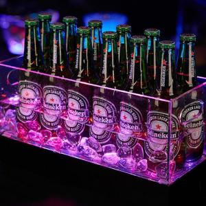 Acrylic Display Box, 12 Bottles Ice Bucket