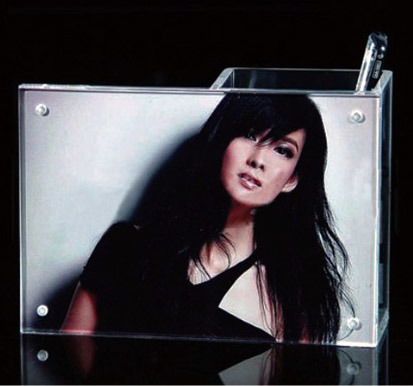 Customize pH-115 Clear Acrylic Magnetic Photo Picture Frame