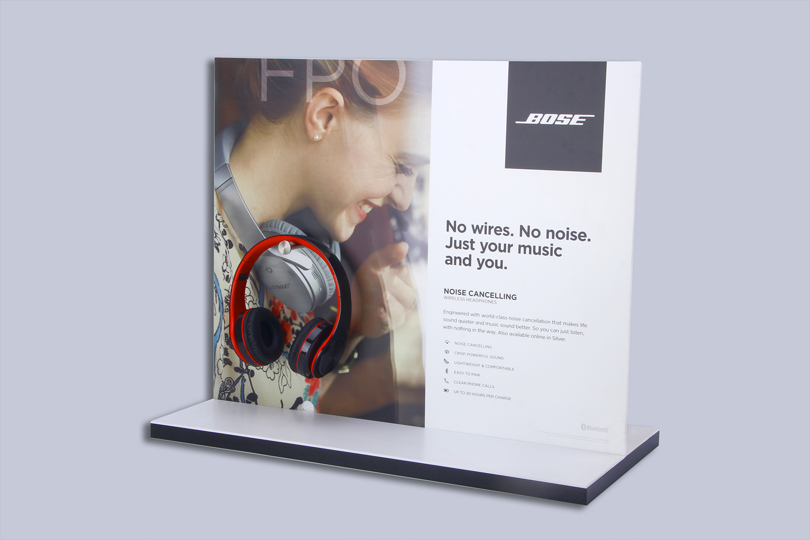 Acrylic headphone display stand Acrylic headphone display stand