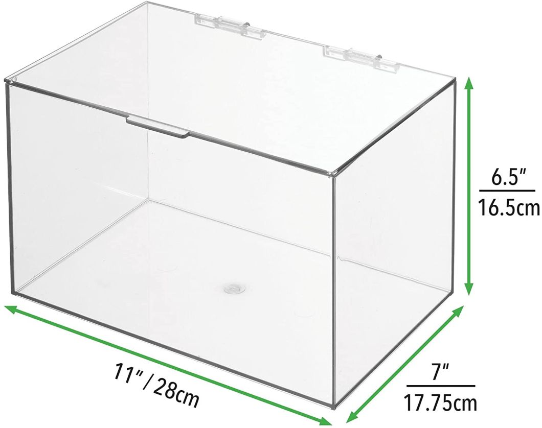 Stackable Acrylic Container with Hinged Lid Acrylic Container