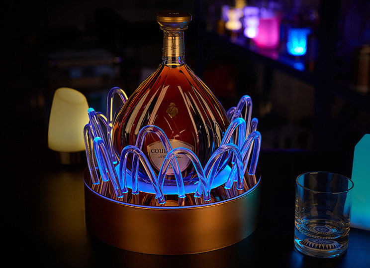 LED Acrylic Display Stand Base for Martell Liquor