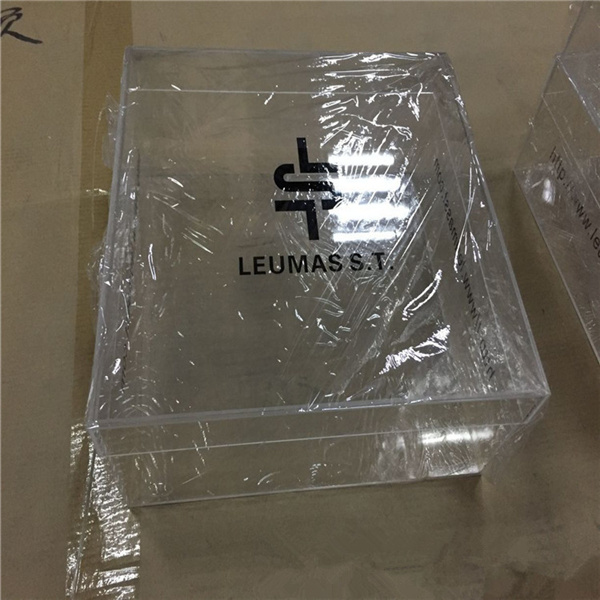 Translucent Color Gift Packaging Drop Front Acrylic Shoe Storage Display Box