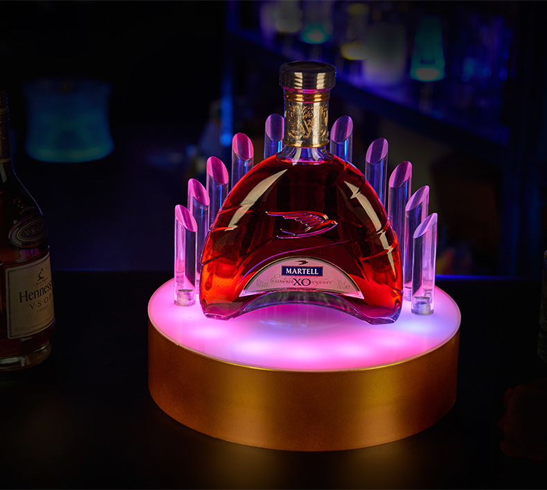 LED Acrylic Display Stand Base for Martell Liquor