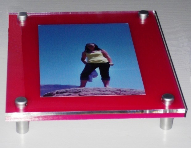 Customize pH-120 Clear Acrylic Wall Mount Photo Picture Frame
