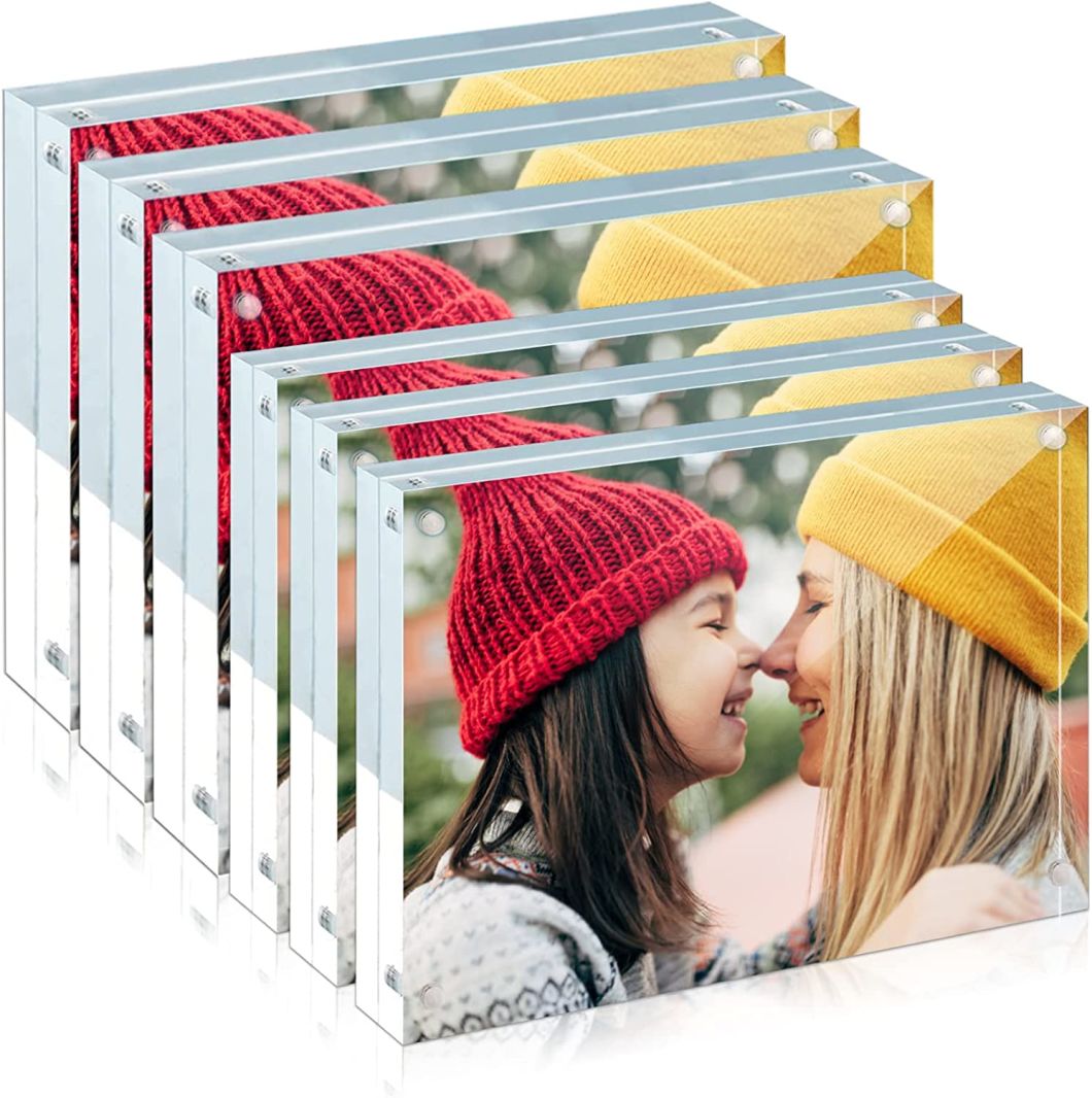Free Standing Desktop Display Stand Acrylic Photo Frame