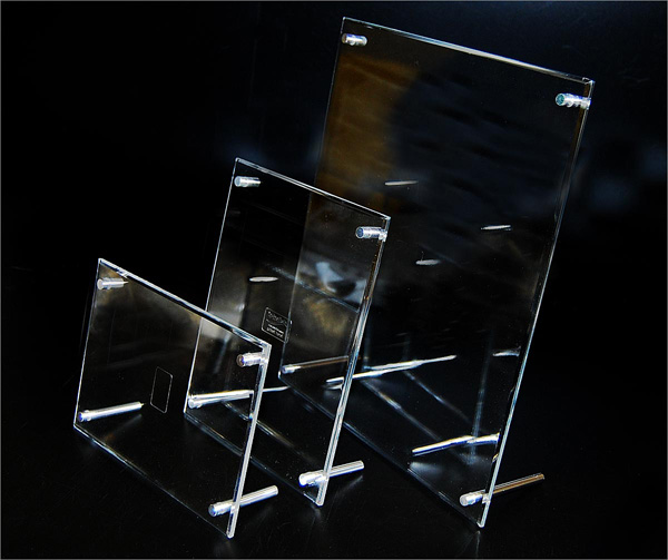 Acrylic sign and photo holder sets