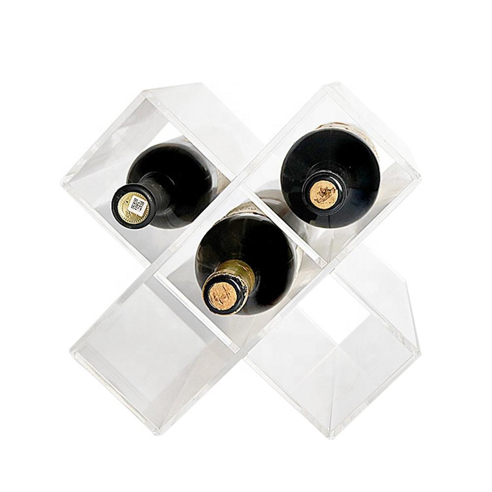 Custom Acrylic Wine Bottles Display Acrylic Display Crossed with 6 Wine Shelves