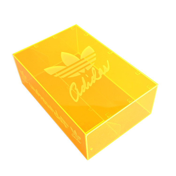 Customized Colorful Acrylic Box Companion Plexiglass Shoe Display Box