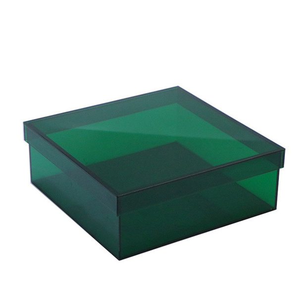 Translucent Color Gift Packaging Drop Front Acrylic Shoe Storage Display Box