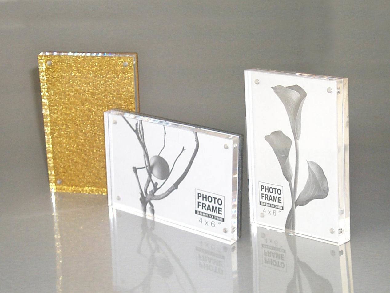 Customize Classic Plexiglass Picture Clear Acrylic Magnetic Photo Frame