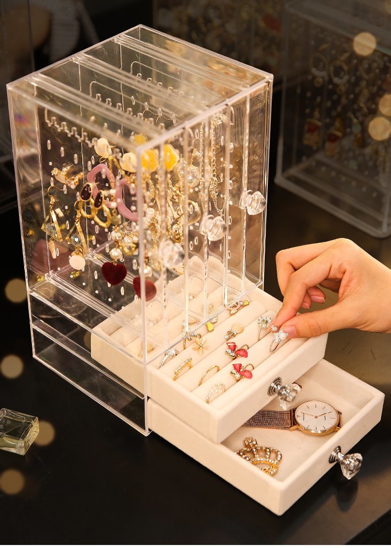 Women Acrylic Jewellery Storage Box