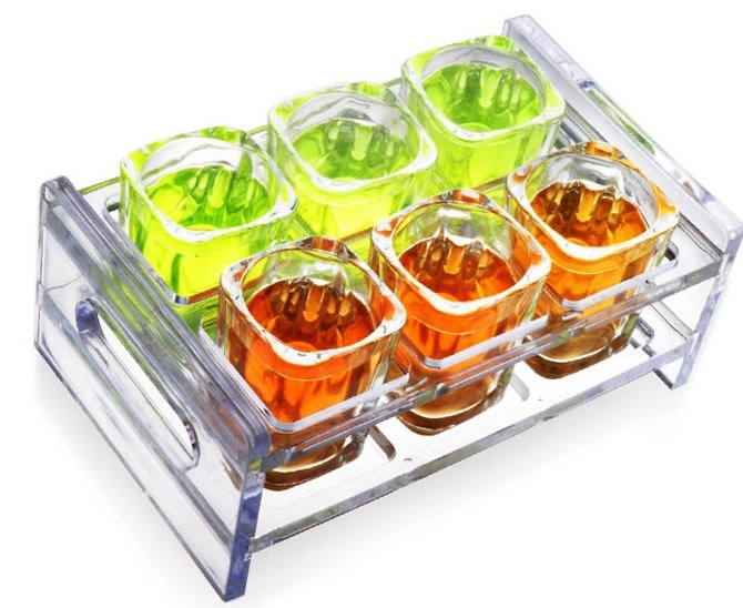 6, 12PCS Clear Acrylic Wine Glass Holder