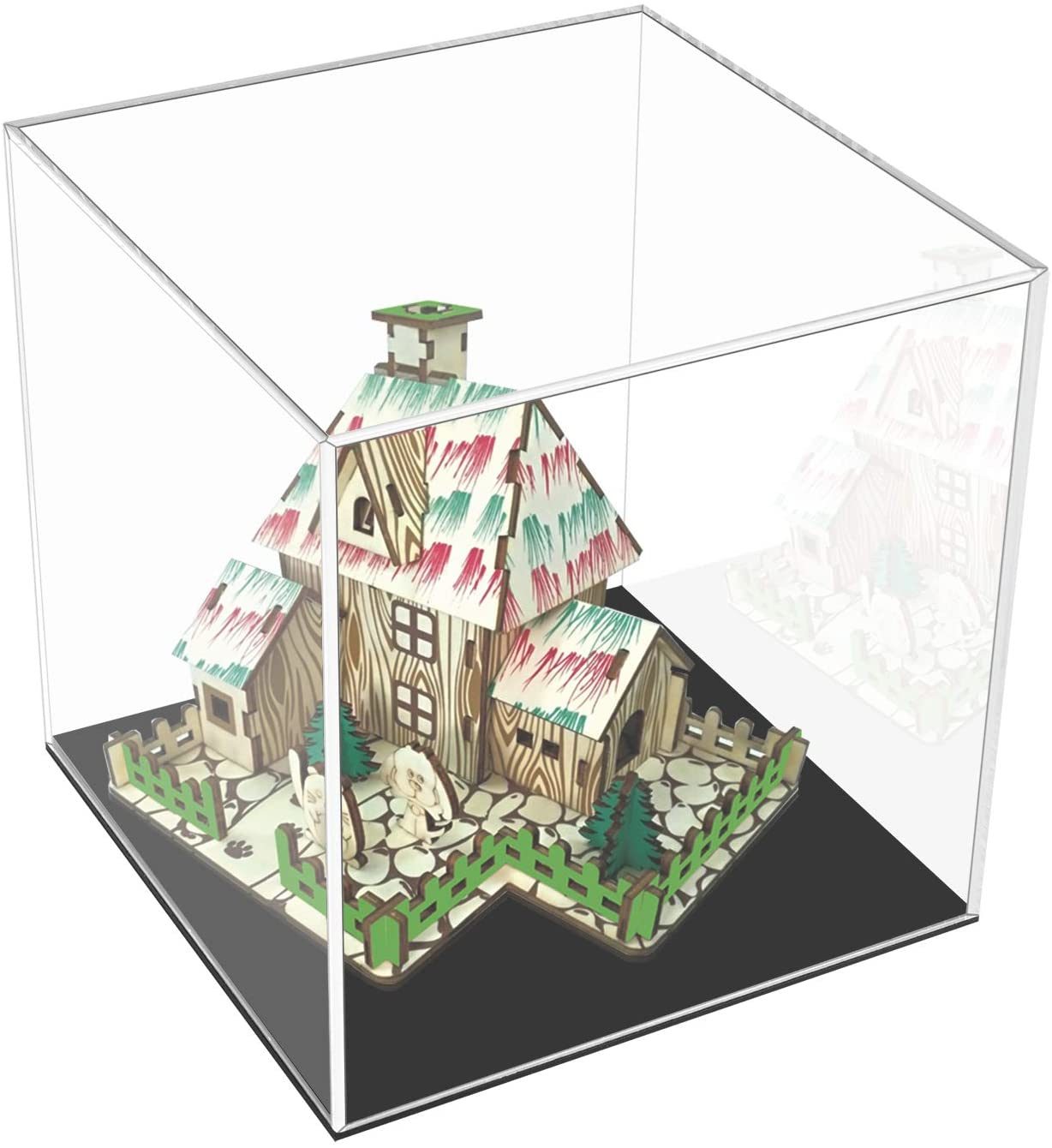 Acrylic Display Case with Black Base Acrylic Display Box