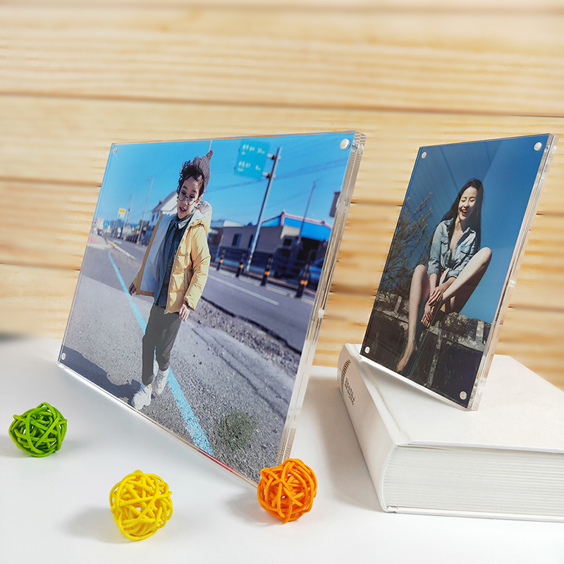 Custom Home Decoration Exquisite Clear Acrylic Photo Frame