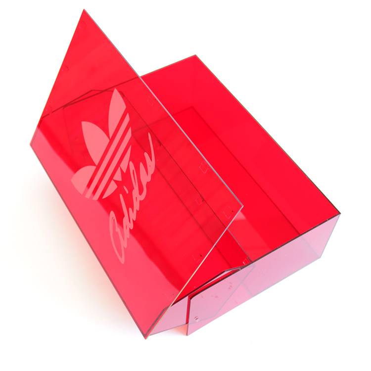 Customized Colorful Acrylic Box Companion Plexiglass Shoe Display Box