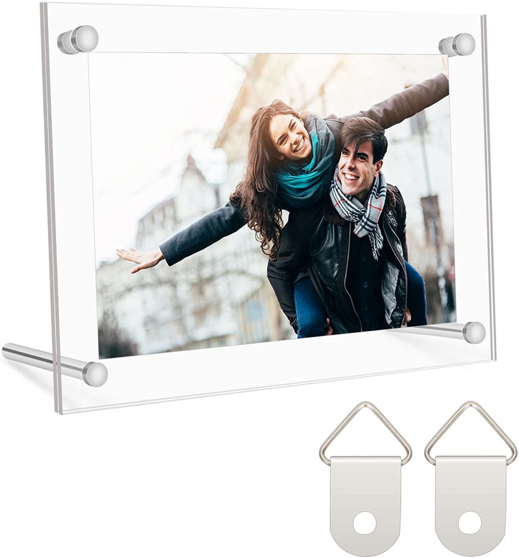 Acrylic Photo Frame Brackets or Acrylic Hanging Picture Frames