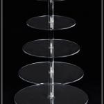 5 Tier Round Acrylic Wedding Dessert Stand/Cupcake Stand/Cake Stand